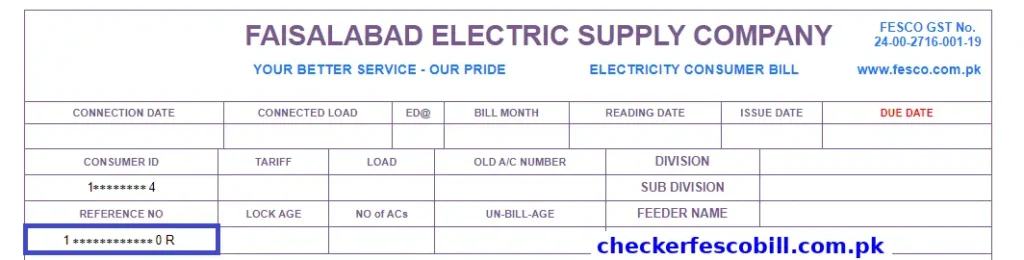 FESCO Bill Online